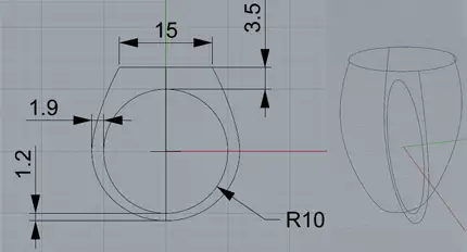 Modeling a signet ring in Rhino part 1